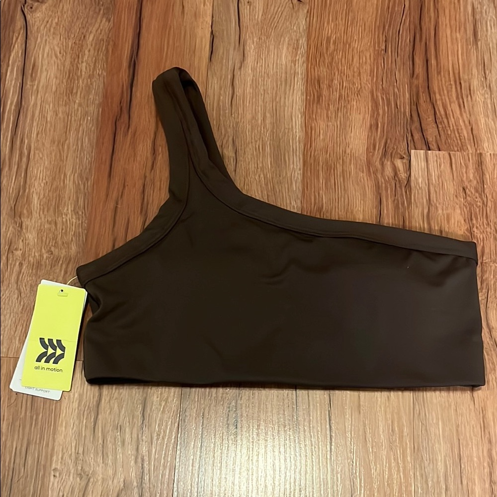 All in motion one shoulder sports bra